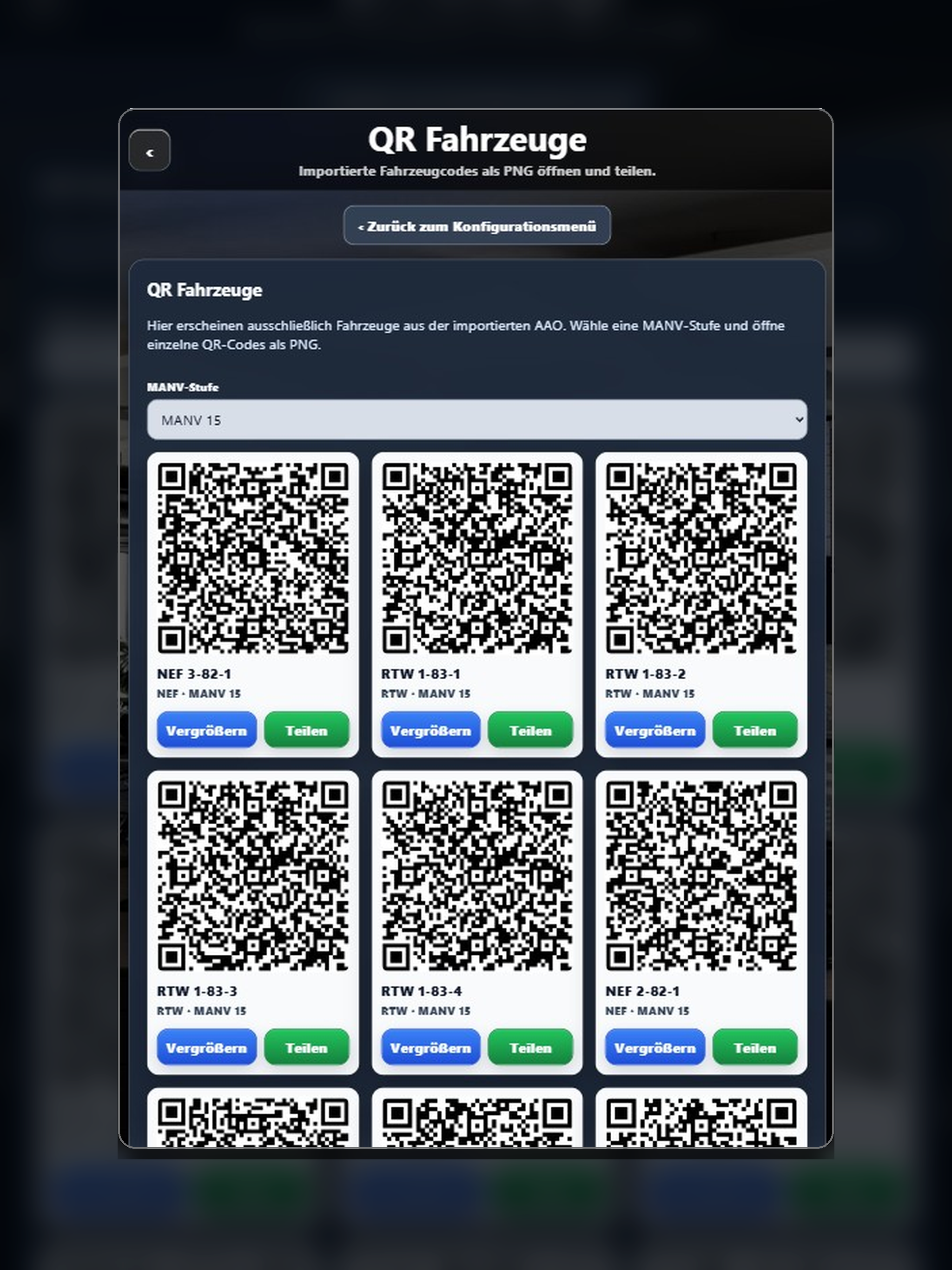 QR Fahrzeuge in 1Transport
